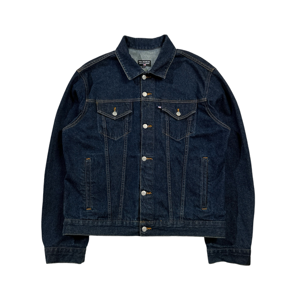 Ralph Lauren Polo Jeans Heavyweight Dark Wash Denim Jacket - Large