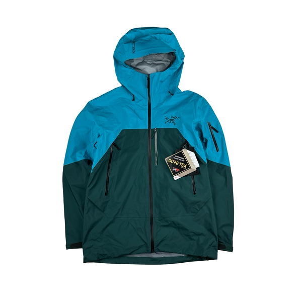 Arcteryx Rush Blue Colour Block Gore Tex Pro Waterproof Shell Jacket - Medium
