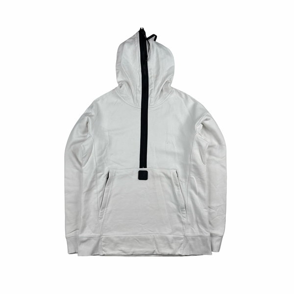 CP Company White Metropolis Pullover Cotton Full Zip Hoodie - XL