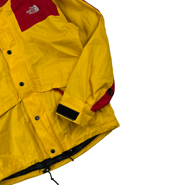 North Face Vintage Yellow/Red Gore-Tex Mountain Ski Waterproof Jacket - Small