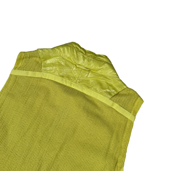 Stone Island 2022 Yellow Shadow Project Glass Linen Utility Vest - Large