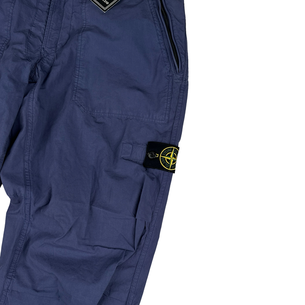 Stone Island Blue 2010 Cotton Cargo Trousers - Large