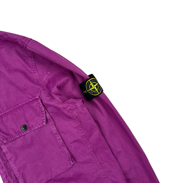 Stone Island 2021 Purple Cotton Overshirt - Medium