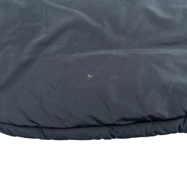 Stone Island 2014 Black Micro Reps Down Filled Fur Trim Parka - Medium