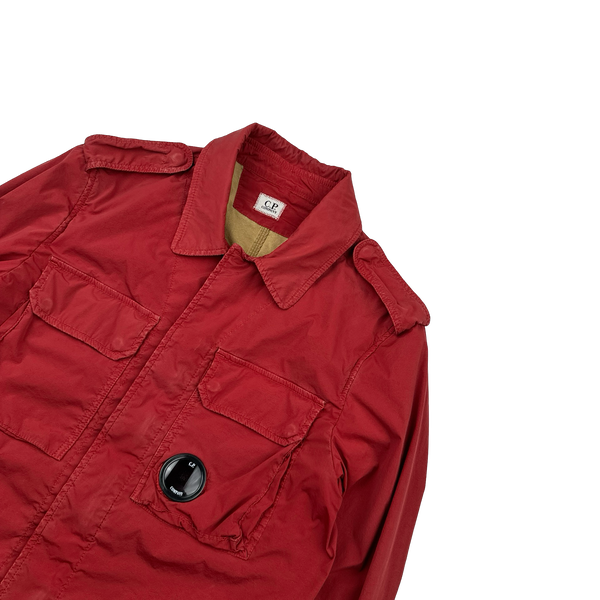 CP Company Red Lens Viewer Zipped Overshirt - Medium