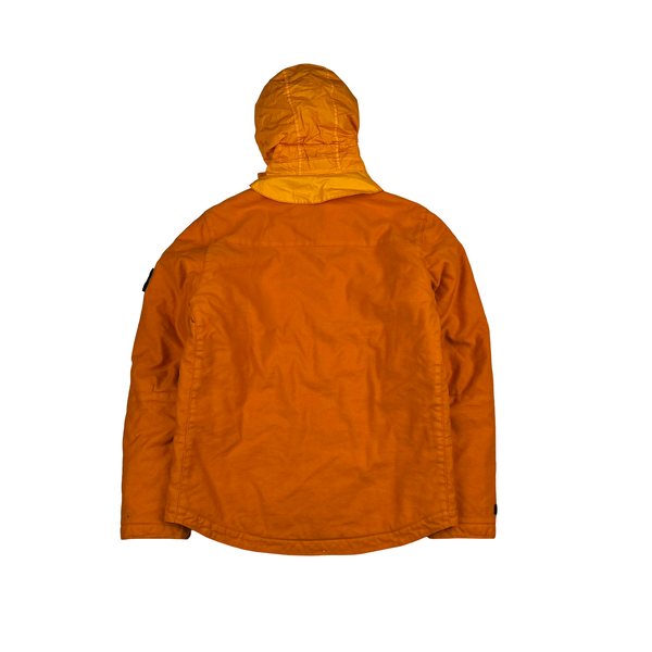 Stone Island 2012 Orange Mil Spec Diagonal Wool Jacket - Medium