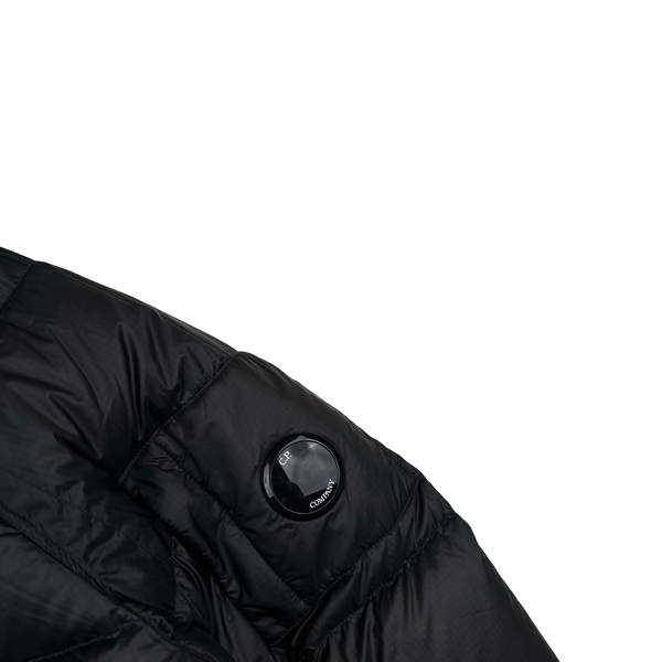 CP Company Black Down Filled DD Shell Lens Viewer Puffer Jacket - Medium
