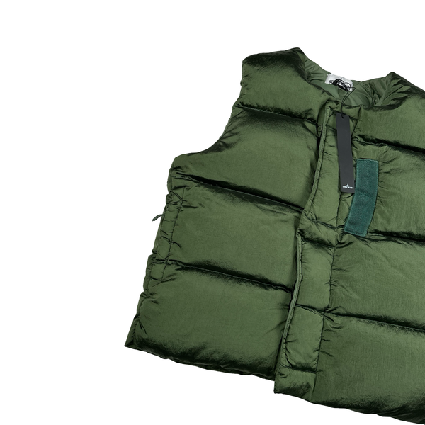 Stone Island 2022 Green Nylon Metal Down TC Gilet - Small