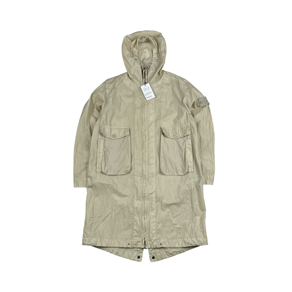Stone Island 2019 50 Fili Resinata Ghost Parka Jacket - Small