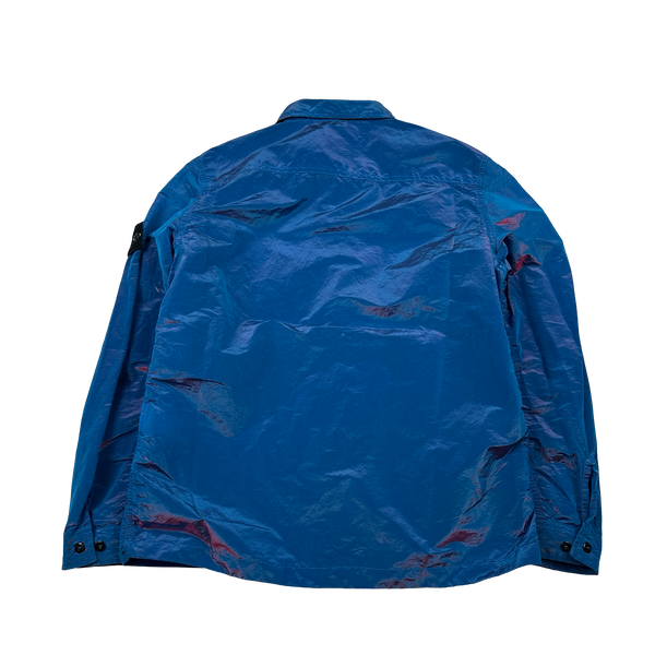 Stone Island 2016 Blue/Pink Nylon Metal Weft Overshirt - XL