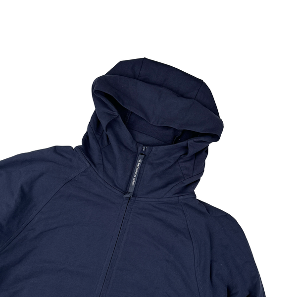 CP Company Navy Pertex Metropolis Zip Up Hoodie - Large