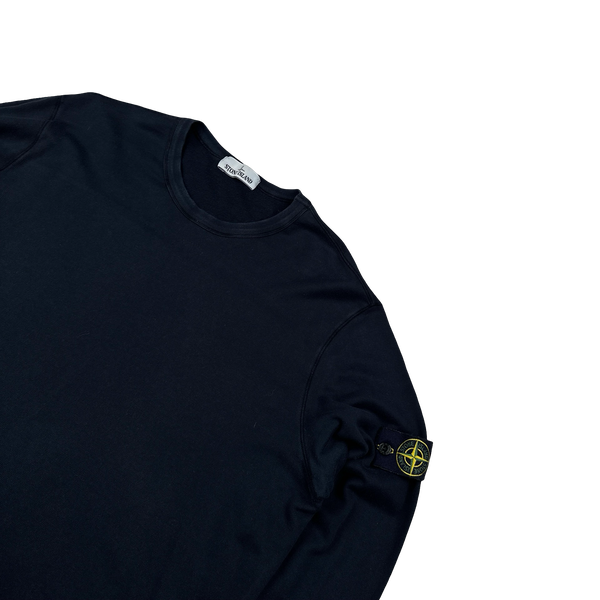 Stone Island 2017 Navy Cotton Pullover Crewneck Jumper - XXL