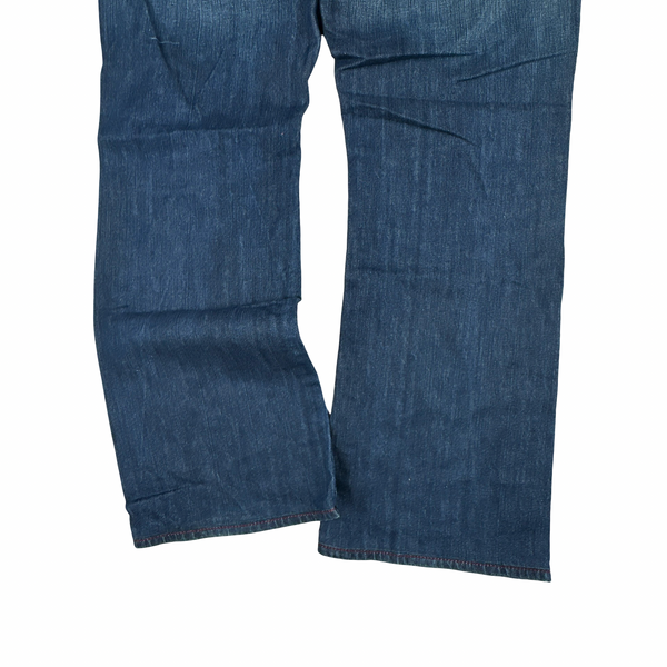 True Religion Blue Wash Contrast Stitch Bootcut Fit Jeans - 38”