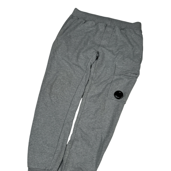 CP Company Grey Lens View Cotton Jogging Bottoms - Medium