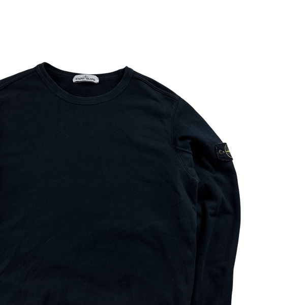 Stone Island 2018 Navy Cotton Crewneck Sweatshirt - Large