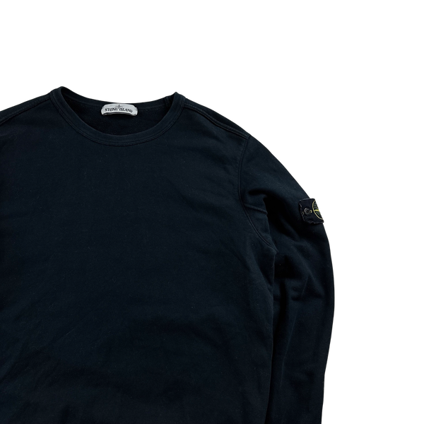 Stone Island 2018 Navy Cotton Crewneck Sweatshirt - Large