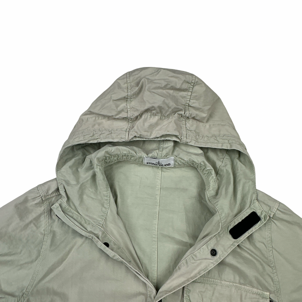 Stone Island 2018 Grey Hooded Overshirt - Large