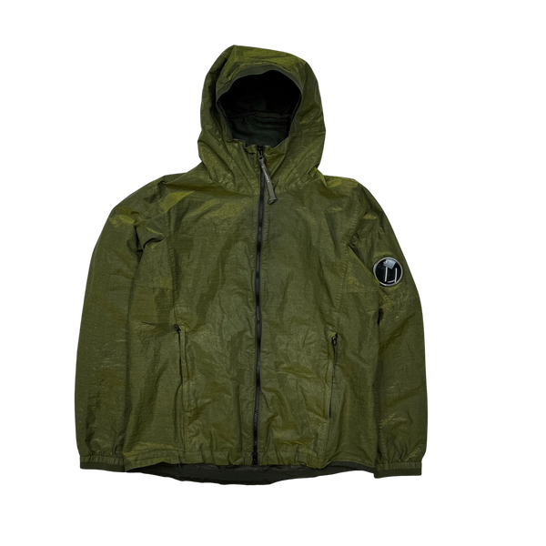 CP Company Green Prismatic Prism Hooded Jacket - Large