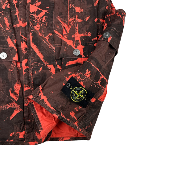Stone Island Red Scan Camo Ripstop Gilet - Large
