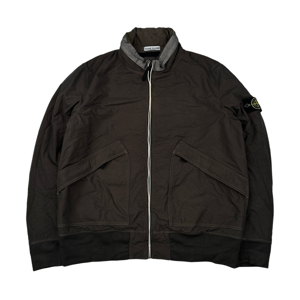 Stone Island 2011  Brown Reps Nylon-R Zipped Bomber Jacket - XXL