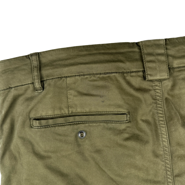CP Company Khaki Stretch Ergonomic Fit Cargo Trousers - Small