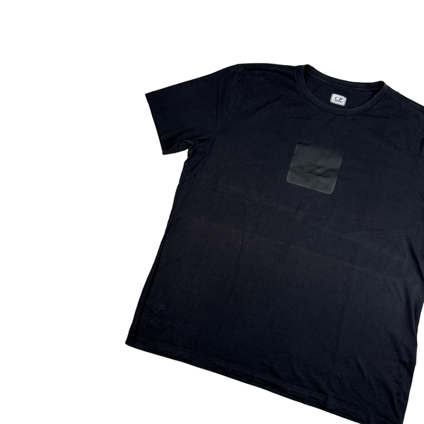 CP Company Cotton Black Spellout T Shirt - XL