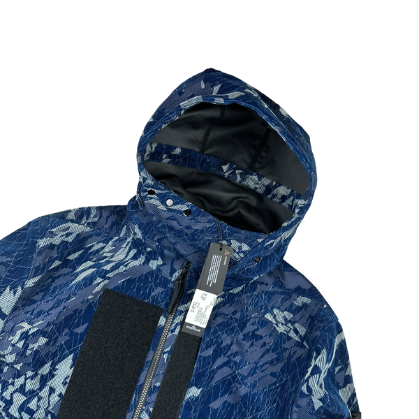 Stone Island Shadow Project Corrosion Print Corduroy Hooded Jacket - Large