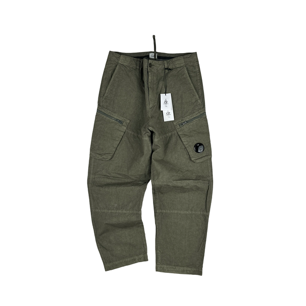 CP Company Khaki Ba Tic Cargo Trousers - Small