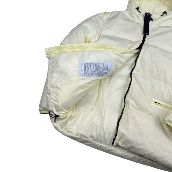 Stone Island 2022 Yellow Crinkle R-NY Down Puffer Jacket - 3XL