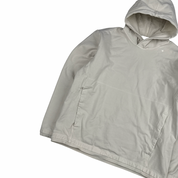 Stone Island 2023 Cream Stellina Compass Thick Hooded Jumper - Large