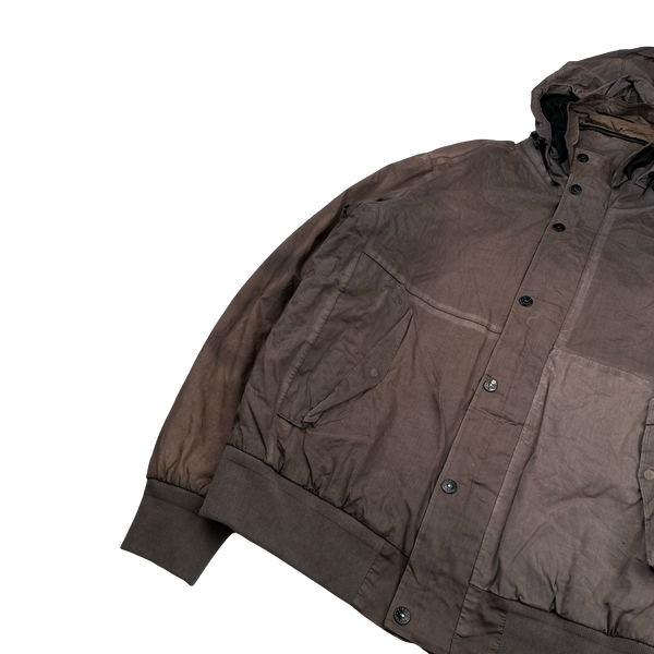 Stone Island 2013 Brown 3L Performance Cotton Primaloft Lined Jacket - XL