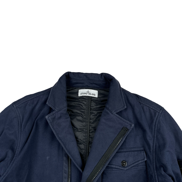 Stone Island 2016 Navy Quilted Multi Pocket Overshirt Jacket - Large