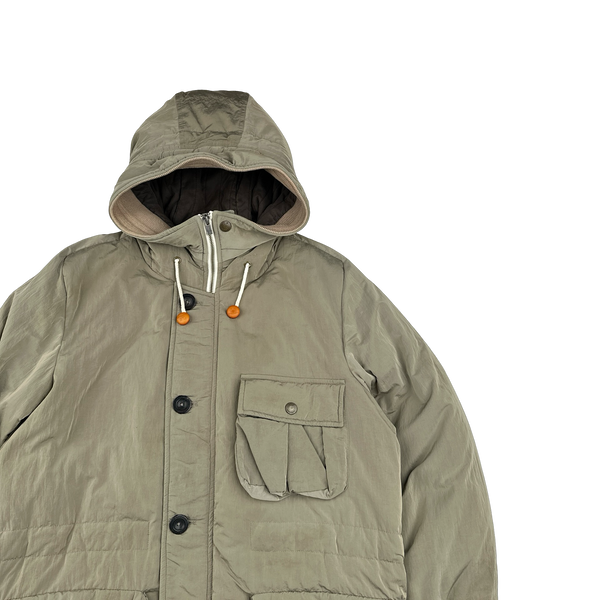 CP Company 2010 Beige Chrome Down Filled Puffer Jacket - Medium