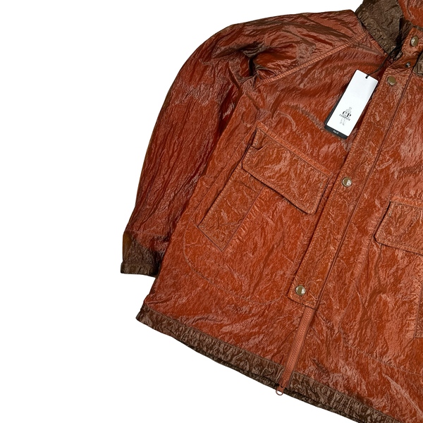CP Company Red Garment Dyed Nylon Kan D Shell Jacket - Small