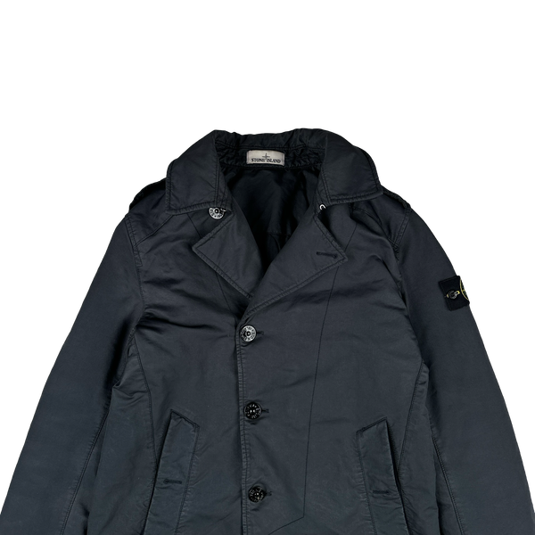 Stone Island 2017 Navy David TC Primaloft Lined Long Jacket - Medium