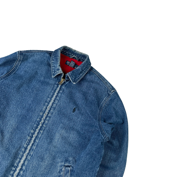 Ralph Lauren Vintage Polo Heavyweight Flannel Lined Denim Jacket - Small