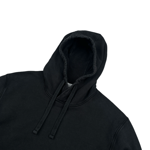 Stone Island 2022 Black Pullover Cotton Hoodie - Large