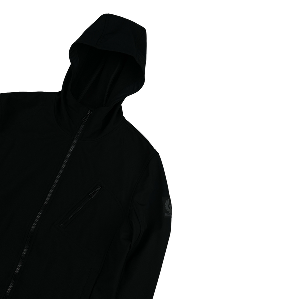 Belstaff Black Hooded Soft Shell Jacket - Small
