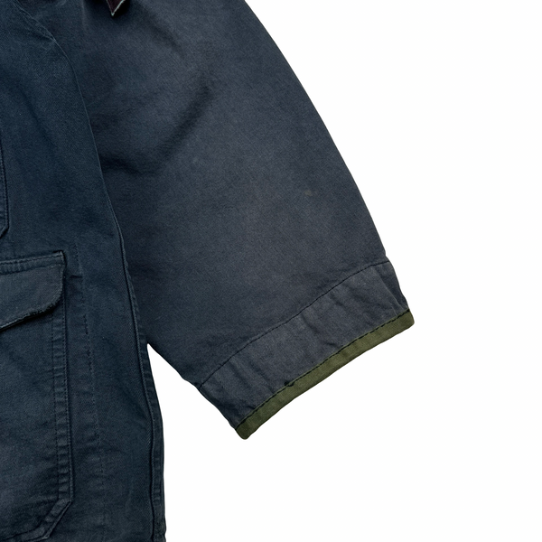 Stone Island 1987 Spellout Denim Carpenter Vintage Jacket - Large