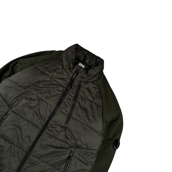 CP Company Khaki Hybrid Soft Shell Jacket - XXL