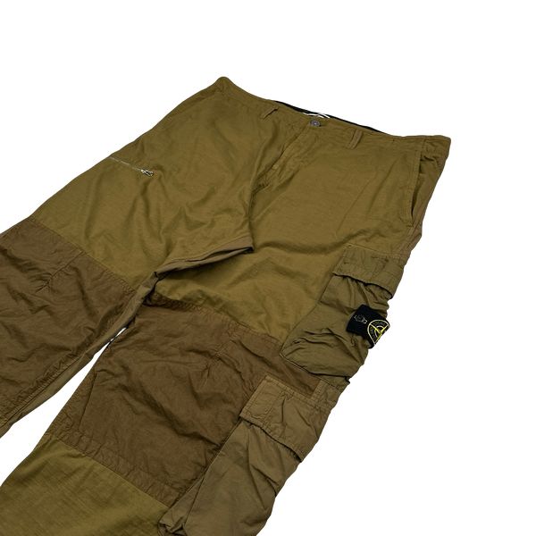 Stone Island 2023 Loose Fit Cargos Brown Twill TC Trousers - 40"