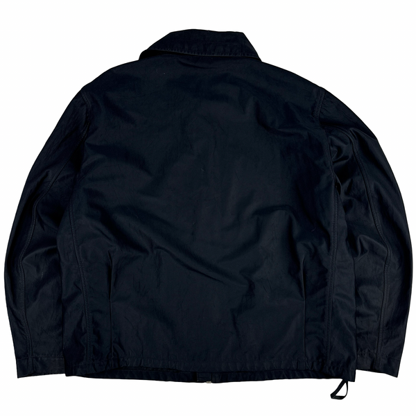 Stone Island Black Nylon Vintage SS2000 Zipped Jacket - Large