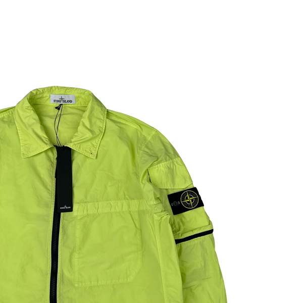 Stone Island 2022 Yellow Naslan Light Zipped Overshirt - Large