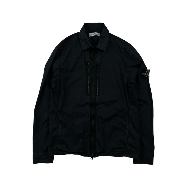 Stone Island 2017 Black Paracadute Overshirt - Small
