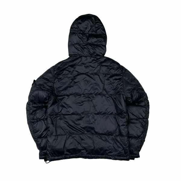 Stone Island Navy Garment Dyed Puffer Jacket - Medium