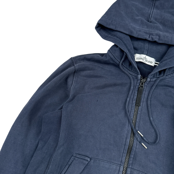 Stone Island 2013 Navy Cotton Zipped Jumper - Small
