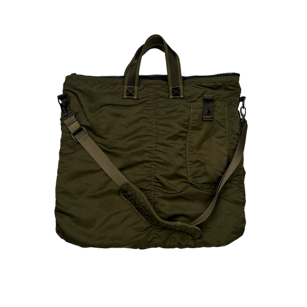 CP Company Khaki Nylon Satchel Tote Bag