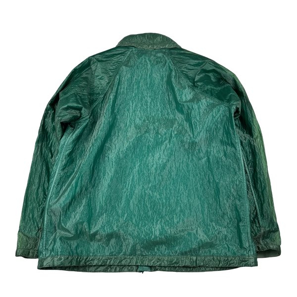 CP Company Turquoise Garment Dyed Nylon Kan D Shell Jacket - XL