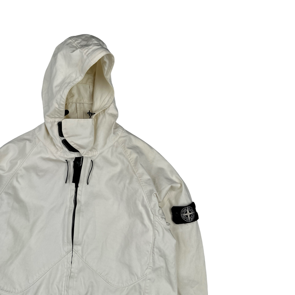 Stone Island 2006 Cream Cotton Parachute Style Jacket - Medium