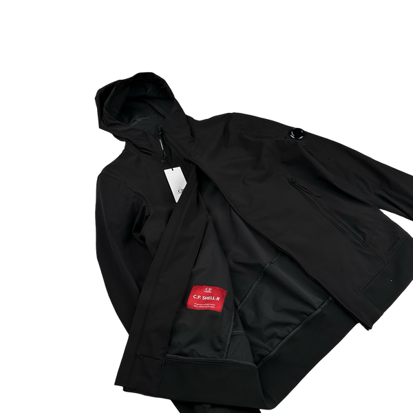 CP Company Black Fleece Lined Soft Shell Jacket - XXL